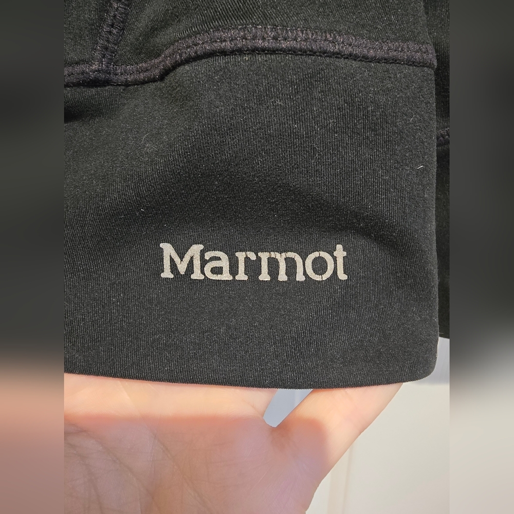 Women's black Marmot long sleeve full zip light jacket Size Medium - Picture 4 of 11